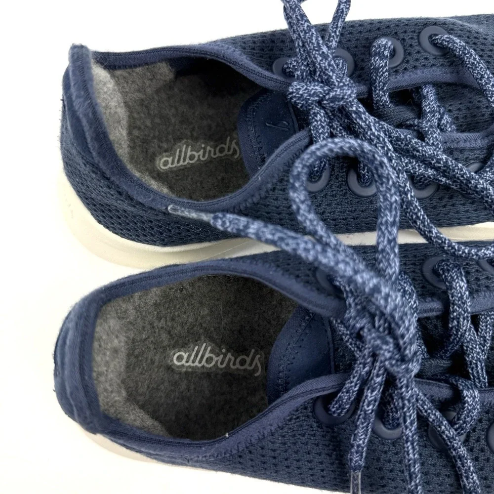 Allbirds Tree Runners 8 Blue Lace Up Eco Friendly Sustainable Everyday Shoes